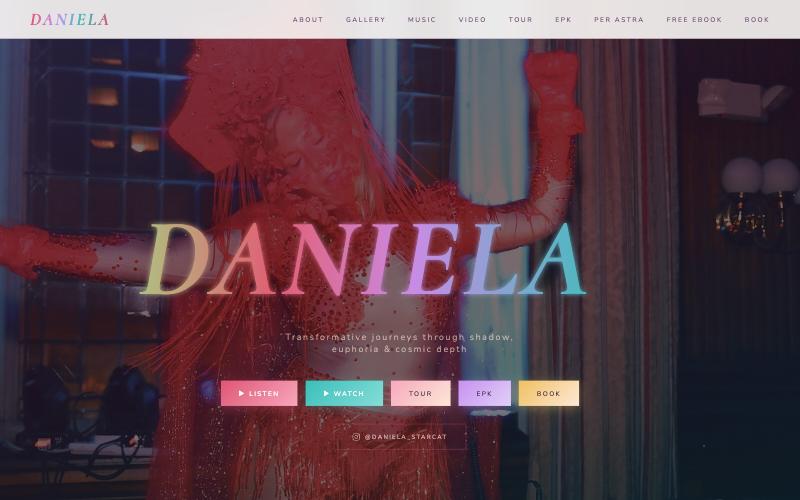 Daniela Music website home page (opens in a new tab)
